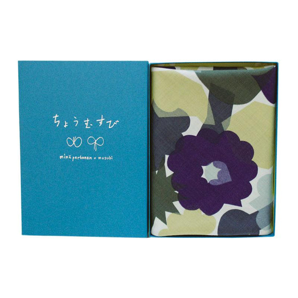 Mina perhonen wool | Furoshiki | flower basket green mix – ZAKKAsine