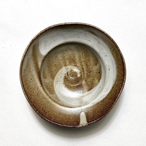 Handmade Dish Bowl Spiral Drift