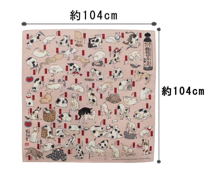 104 Ukiyo-e | Cats Suggested As The Fifty Three Stations Of The Tokaido Pink