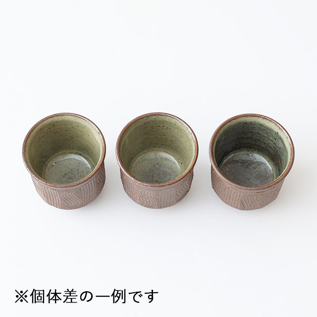 Koro Yunomi - Echizen Pottery - Kushikaki Tea | Nakagawa Masashichi Shoten