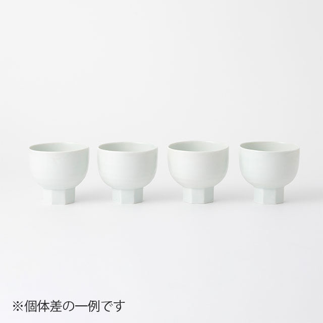 Koro yunomi - Arita Ware - White Porcelain  | Nakagawa Masashichi Shoten