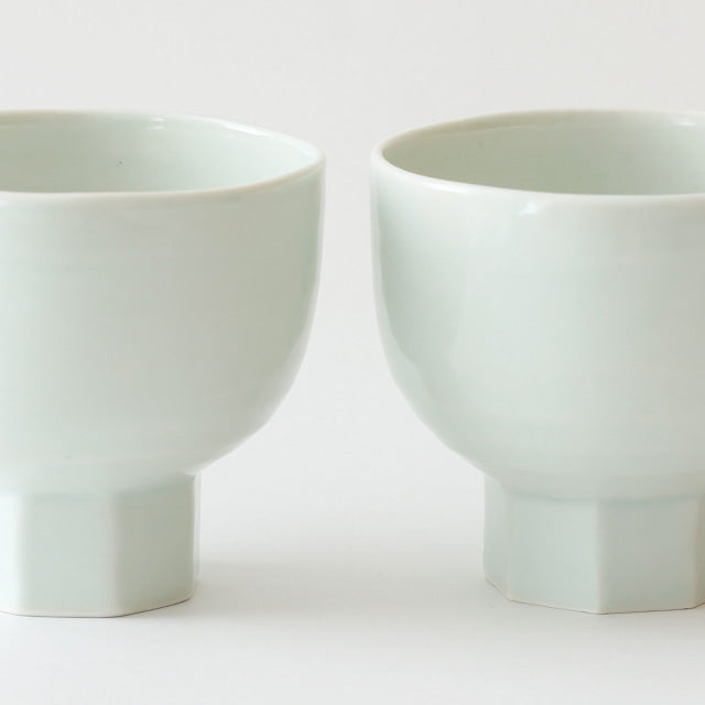 Koro yunomi - Arita Ware - White Porcelain  | Nakagawa Masashichi Shoten