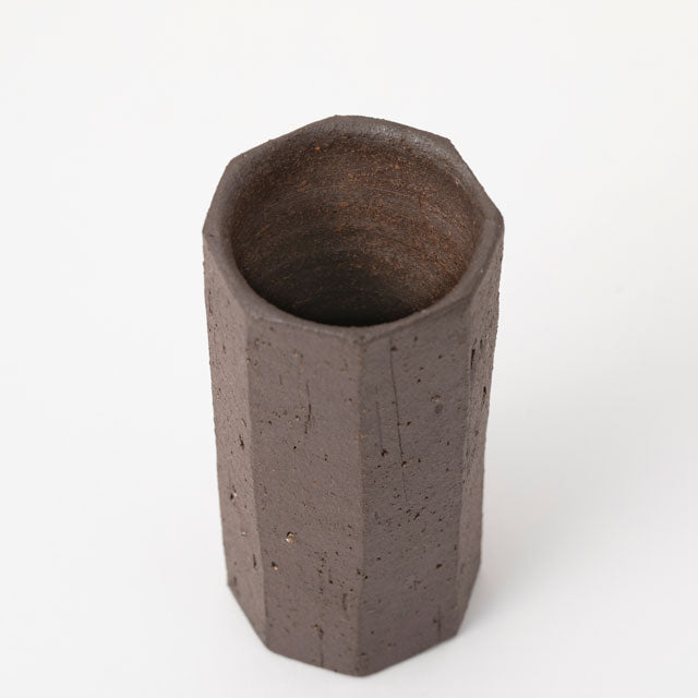 Tsutsu Yunomi - Echizen Pottery -  Matte Black | Nakagawa Masashichi Shoten