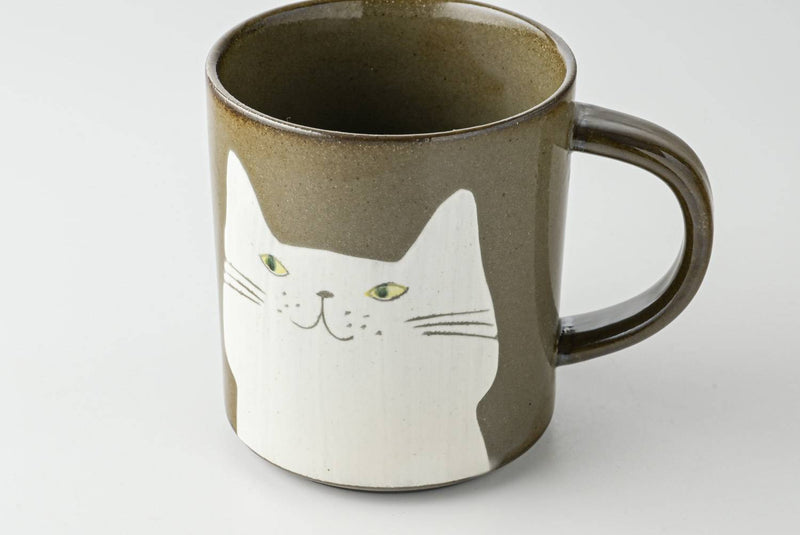 Hand painted Neko cup | gray