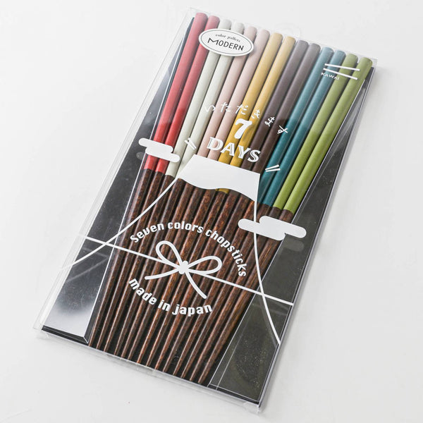 Seven Colors Chopsticks set of 7 | Modern