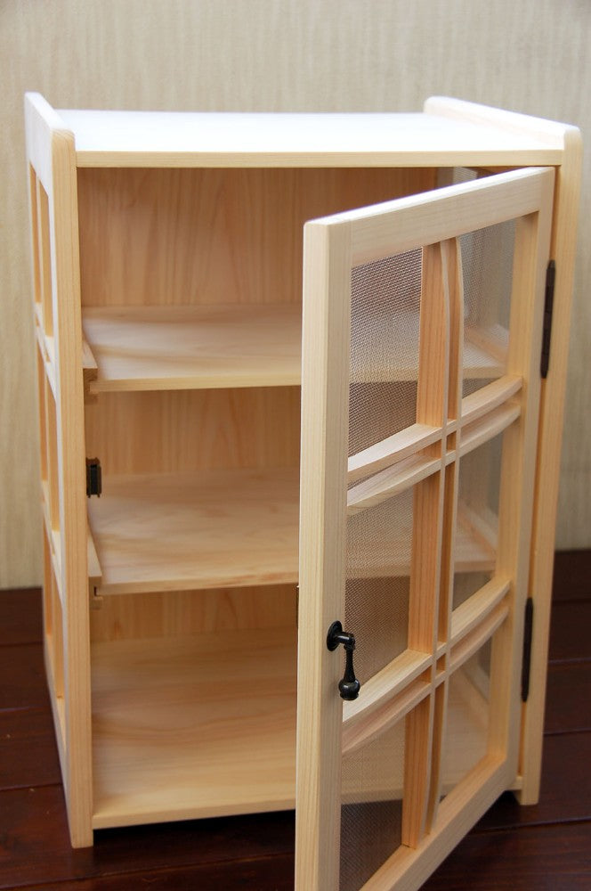 Hinoki storage cabinet | Hinged Door