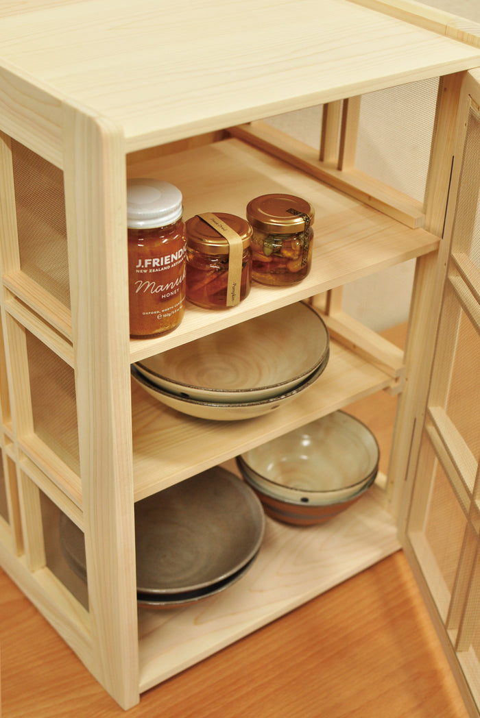 Hinoki storage cabinet | Hinged Door