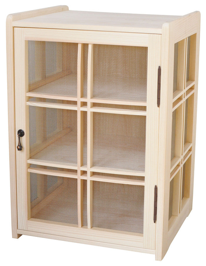 Hinoki storage cabinet | Hinged Door