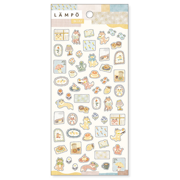 LÄMPÖ Sticker | Fox and rain