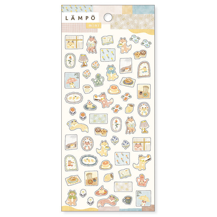 LÄMPÖ Sticker | Fox and rain