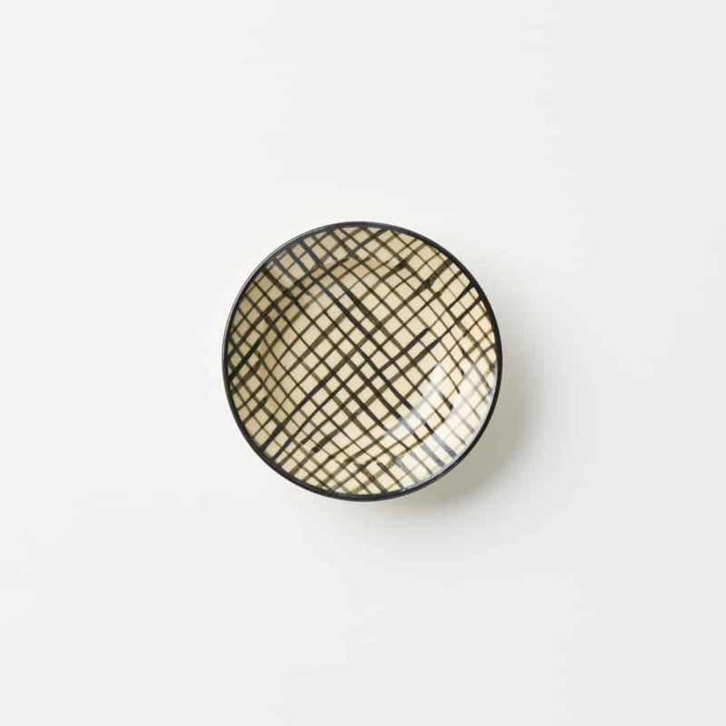 Hasami Ware Grid Coffee Cup & Saucer