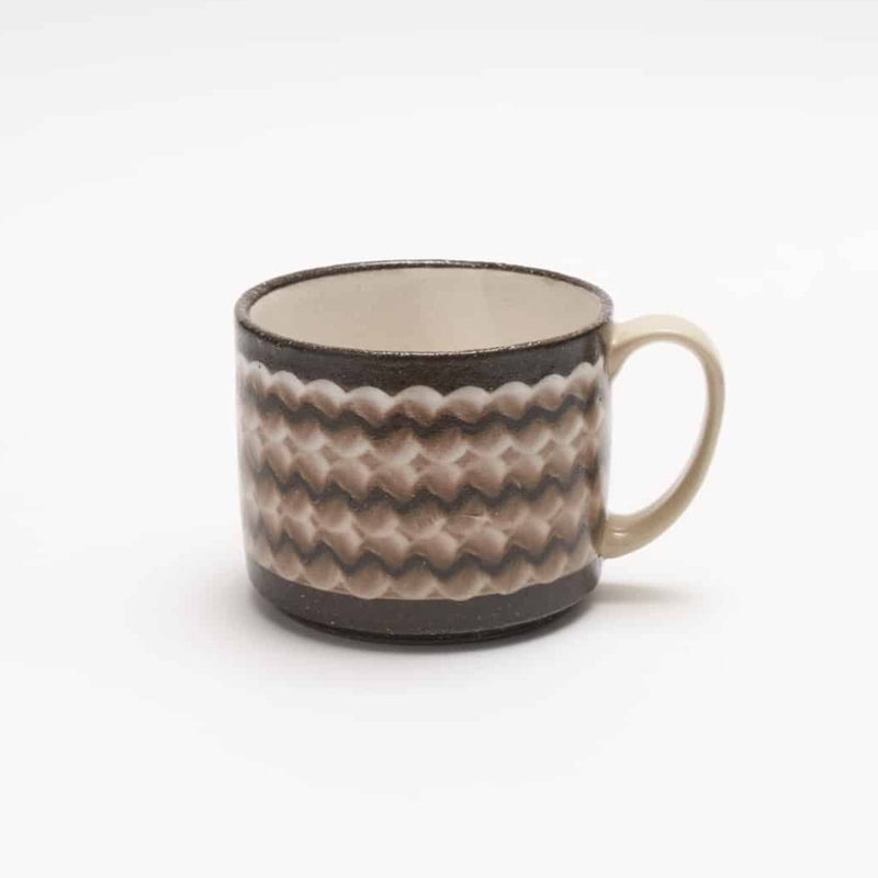 Hasami Ware White Glaze Ripple Mug