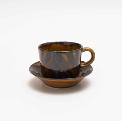 Hasami Ware Yabane Ame-Glaze  Coffee  Cup & Sauce