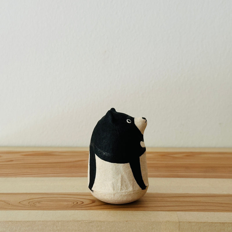 Bear Papier-mache Tumbling Doll ｜COSHELL