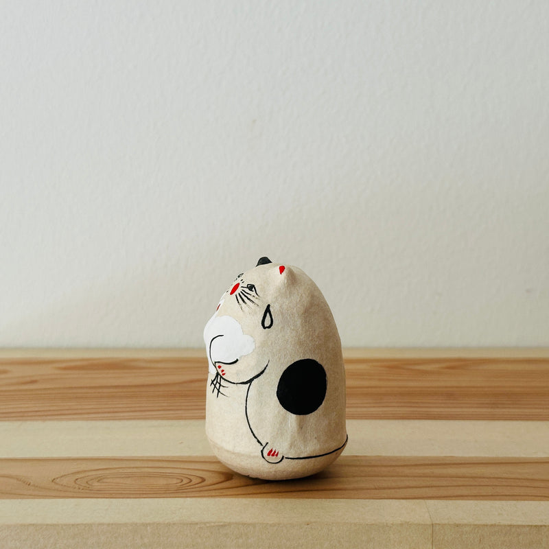 Cat and Rabbit Papier-mache Tumbling Doll ｜COSHELL