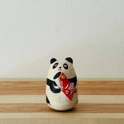 Carp streamer Panda Papier-mache Tumbling Doll ｜COSHELL