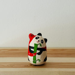 Happy  Panda Papier-mache Tumbling Doll ｜COSHELL