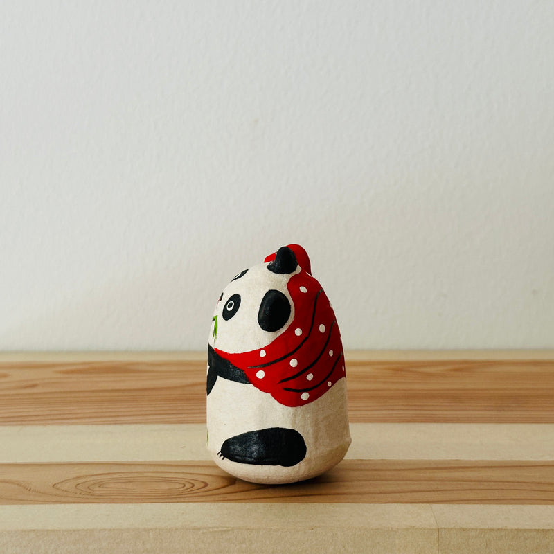 Happy  Panda Papier-mache Tumbling Doll ｜COSHELL