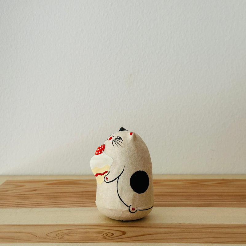 Shortcake Cat Papier-mache Tumbling Doll ｜COSHELL