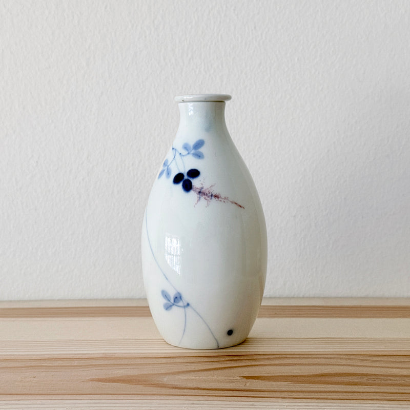 Taisho Sake bottle with lid #85 | Japanese Vintage