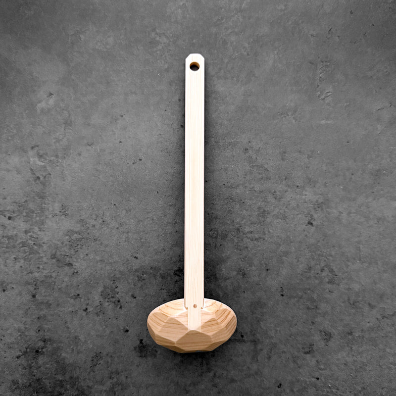 Rustic Bamboo and Hinoki Ladle | Kobo Aizawa