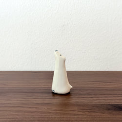 White Dog Ring Stand