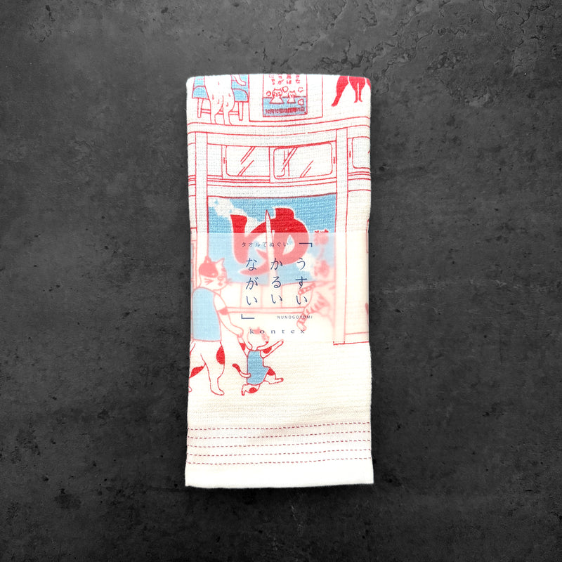 Tenugui towel  |  Bathing cats