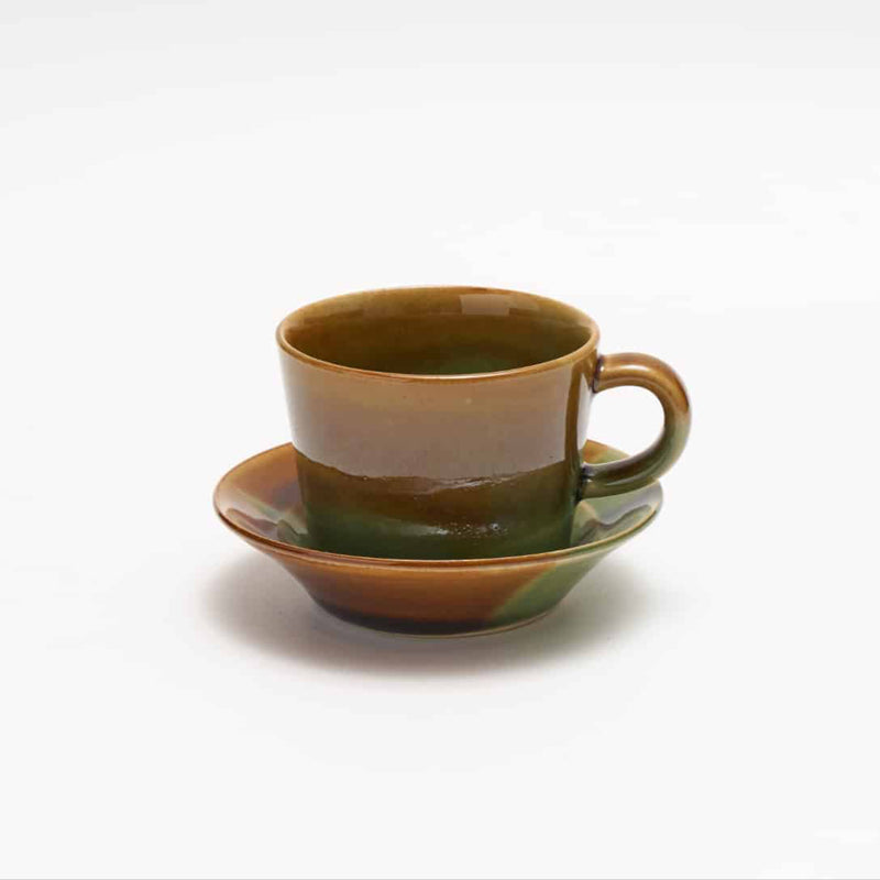 Kakewake Oribe Ame-Glaze Coffee  Cup & Sauce