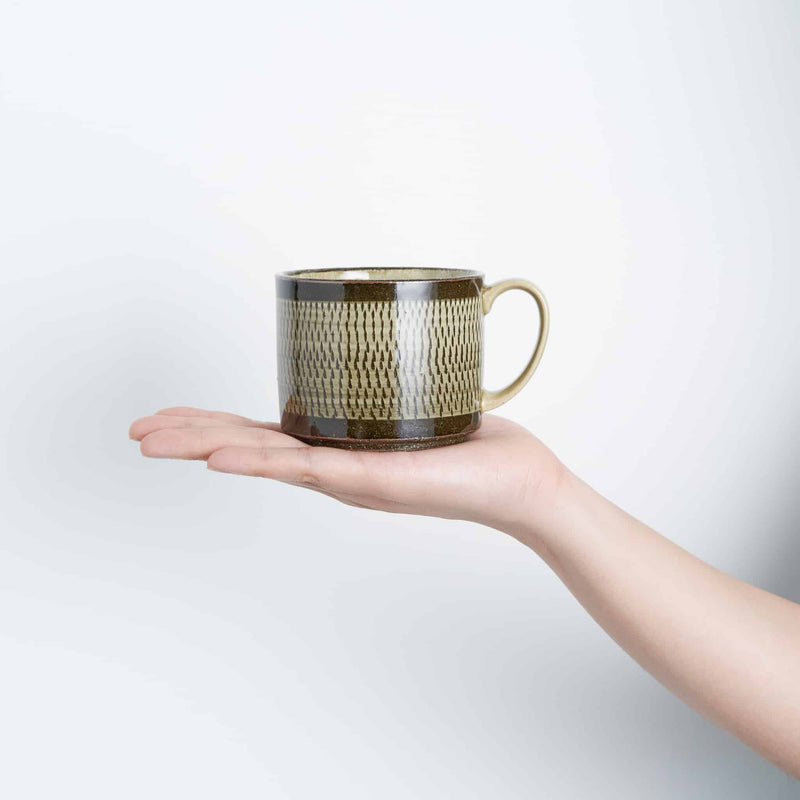 Hasami Ware Yellow Glaze Tobikanna Mug