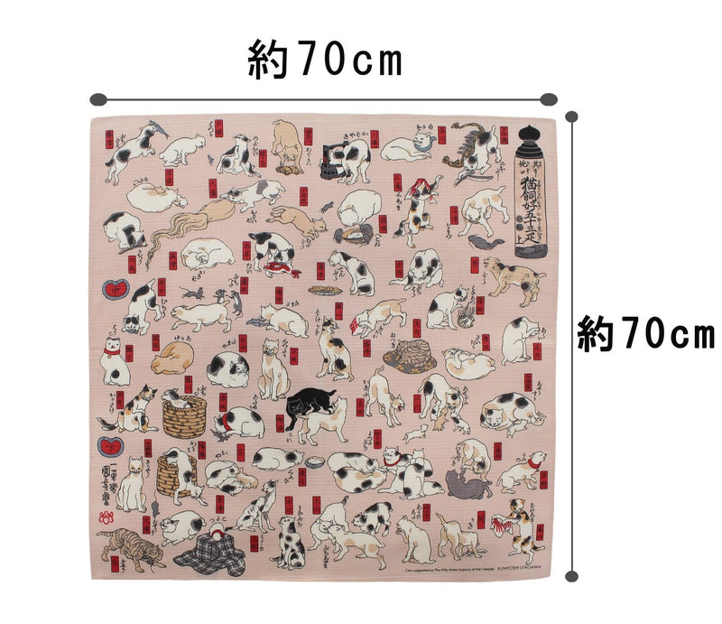 70 Ukiyo-e | Cats Suggested As The Fifty Three Stations Of The Tokaido Pink