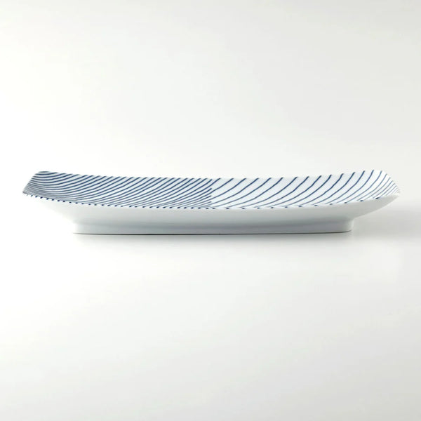 Kasane Shima Long Fish Plate | Hakusan