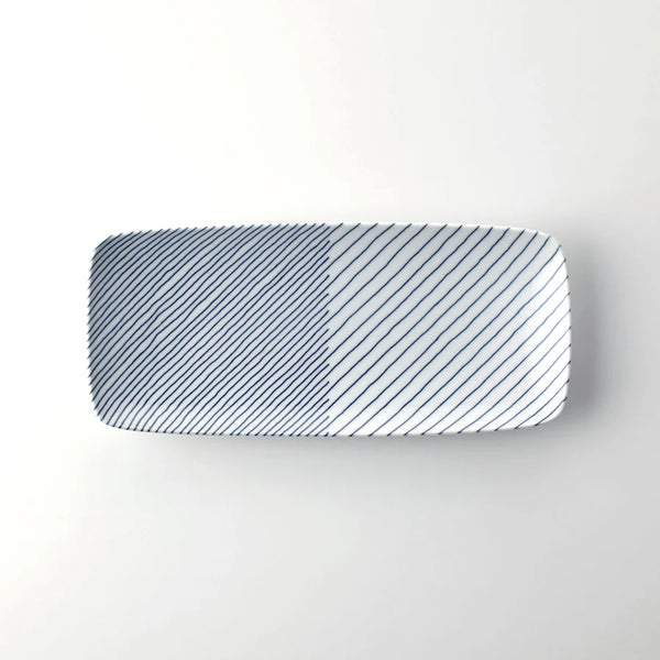 Kasane Shima Long Fish Plate | Hakusan